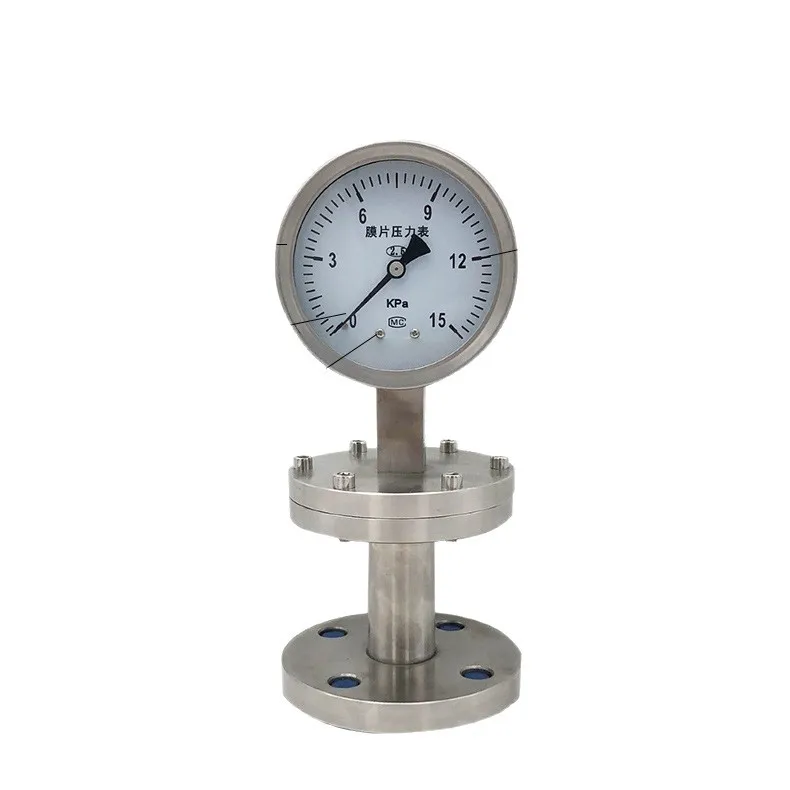 Stainless steel diaphragm pressure gauge micro-pressure anti-corrosion diaphragm various pressure ranges