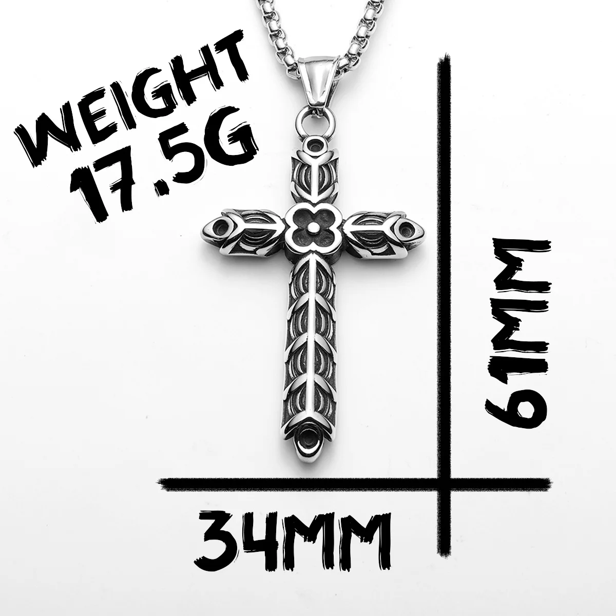 Carving Cross Men Necklaces Stainless Steel Pendant Chain Women Fashion Unique Jewelry Punk New In Accessories Gifts Wholesale