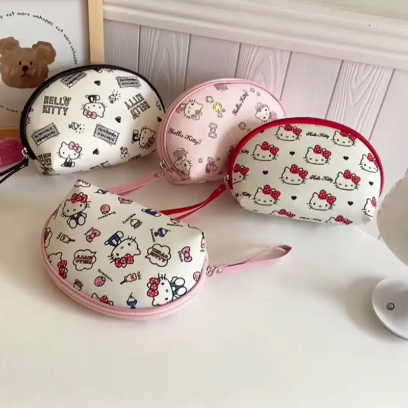 

Большая вместительная косметичка с рисунком «Hello Kitty», милая сумка для хранения Sanrio, кавайная новая сумка, портативная сумка для купания, подарок для девочек