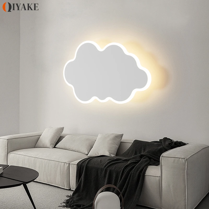 Acryl Led Wandlamp Moderne Minimalistische Binnenverlichtingsarmaturen Star Moon Wolk Lamp Voor Slaapkamer Woonkamer Ganglampen