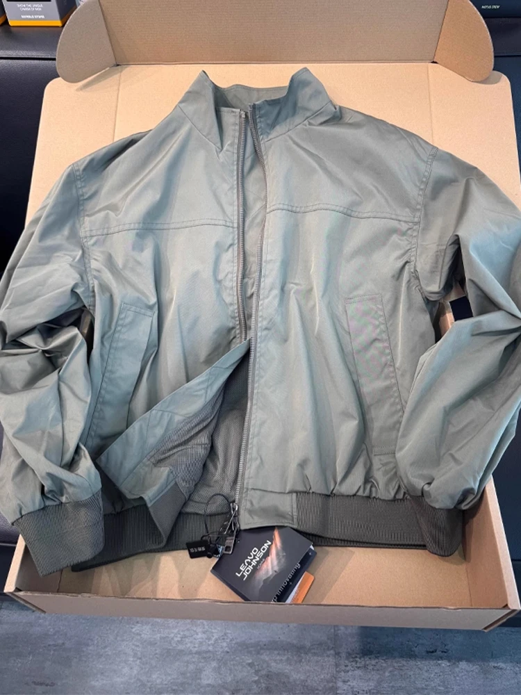 

Cleanfit American Sle Flight Stand Collar Jaet Men's Outdoor Sports ort Casual Coat Autumn Season ex Basic Fit