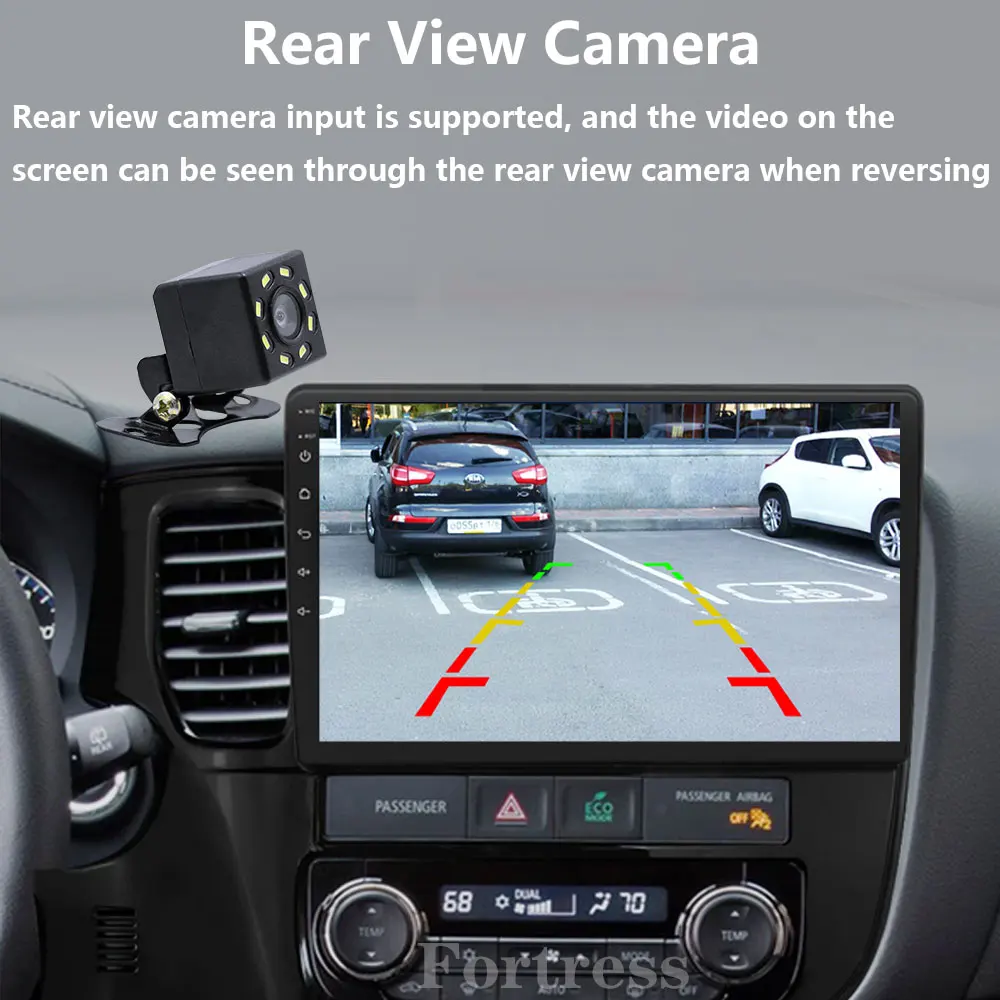Radio de coche 2din Android 16 Carplay para Mitsubishi Outlander 3 xl 2012 - 2018 Reproductor multimedia 2K Estéreo DVD GPS Unidad principal 4
