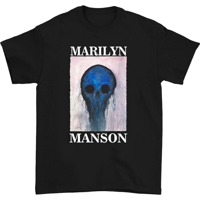 

Men's Rock Hip Hop High Street Y2K Top Short sleeved T-shirt Marilyn Manson We Are Chaos Cover Album Oil Painting Avatar Print