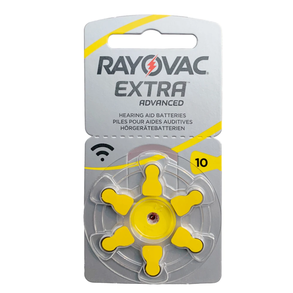 Hearing Aid RAYOVAC EXTRA Performance Zinc Air Battery  A10 10A 10 PR70 Hearing Aid  Batteries A10  60 PCSFree Shipping