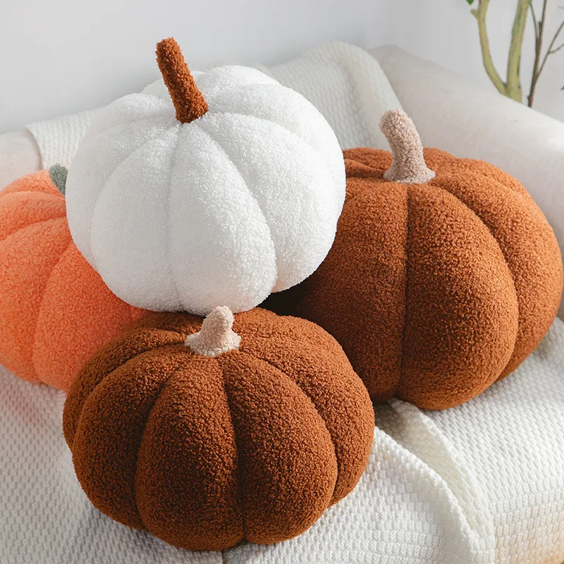 Pumpkin Plush Toy Soft Stuffed Plant Halloween Decor Home Decor Pumpkin Pillow Child Cuddle Sleeping Partner Kids Birthday Gifts