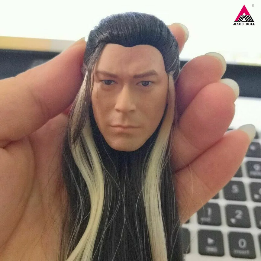 

1/6 Male Head Carving Louis Koo Head Sculpt Model Yang Guo Tin Lok Head fit 12" Action Figure Body