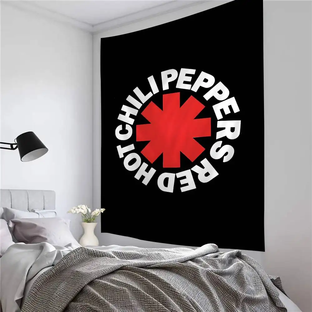 

Популярная рок-группа R-Red Hot C-Chili P-Peppers Красочный гобелен Настенное украшение для дома Хиппи Богемное украшение