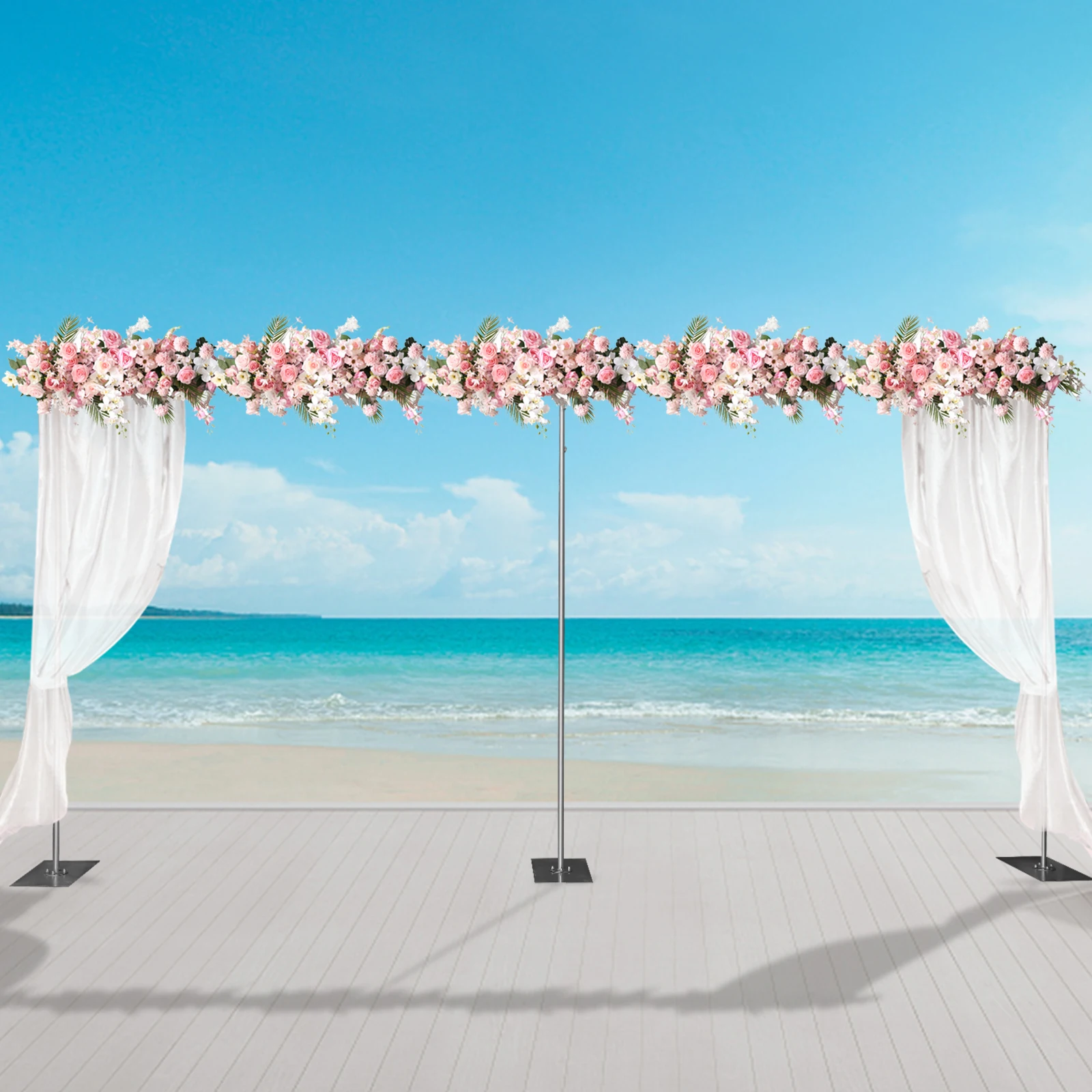 3*6M Wedding Arch Backdrop Stand Metal Square Arch Wedding Balloon Frame Decor Backdrop Stand Professional Background Support