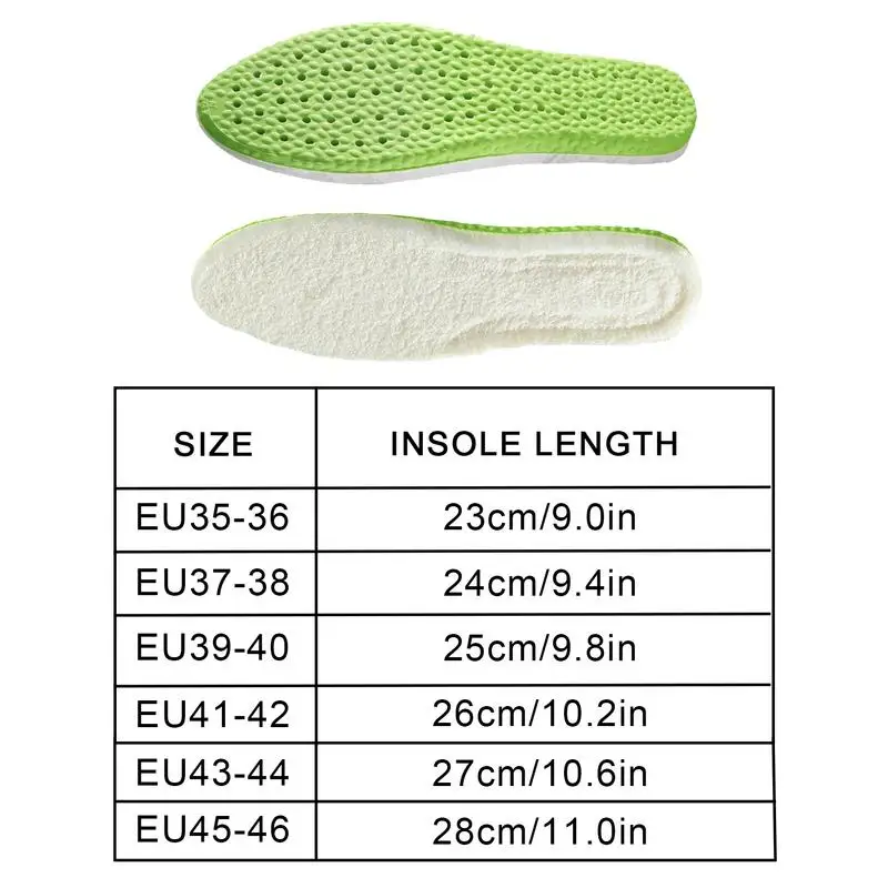Thick Padded Insole Plush Molded Insole With Wormwood Extract Breathable Padded Insole Thermostatic Self-heating Warmth cotton