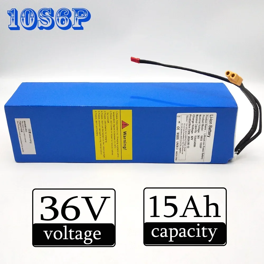 36V 15Ah High capacity 10S6P Li-ion Battery Pack with BMS For Xiaomi Ninebot G30 MAX No. 9 Electric Scooter Special Battery