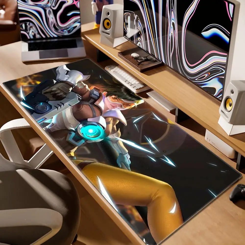 Overwatch Tracker Mouse Pad Cute HD Desk Pad Extended Gaming Keyboard Mats Large 90x40cm XXL Gamer Mousepad