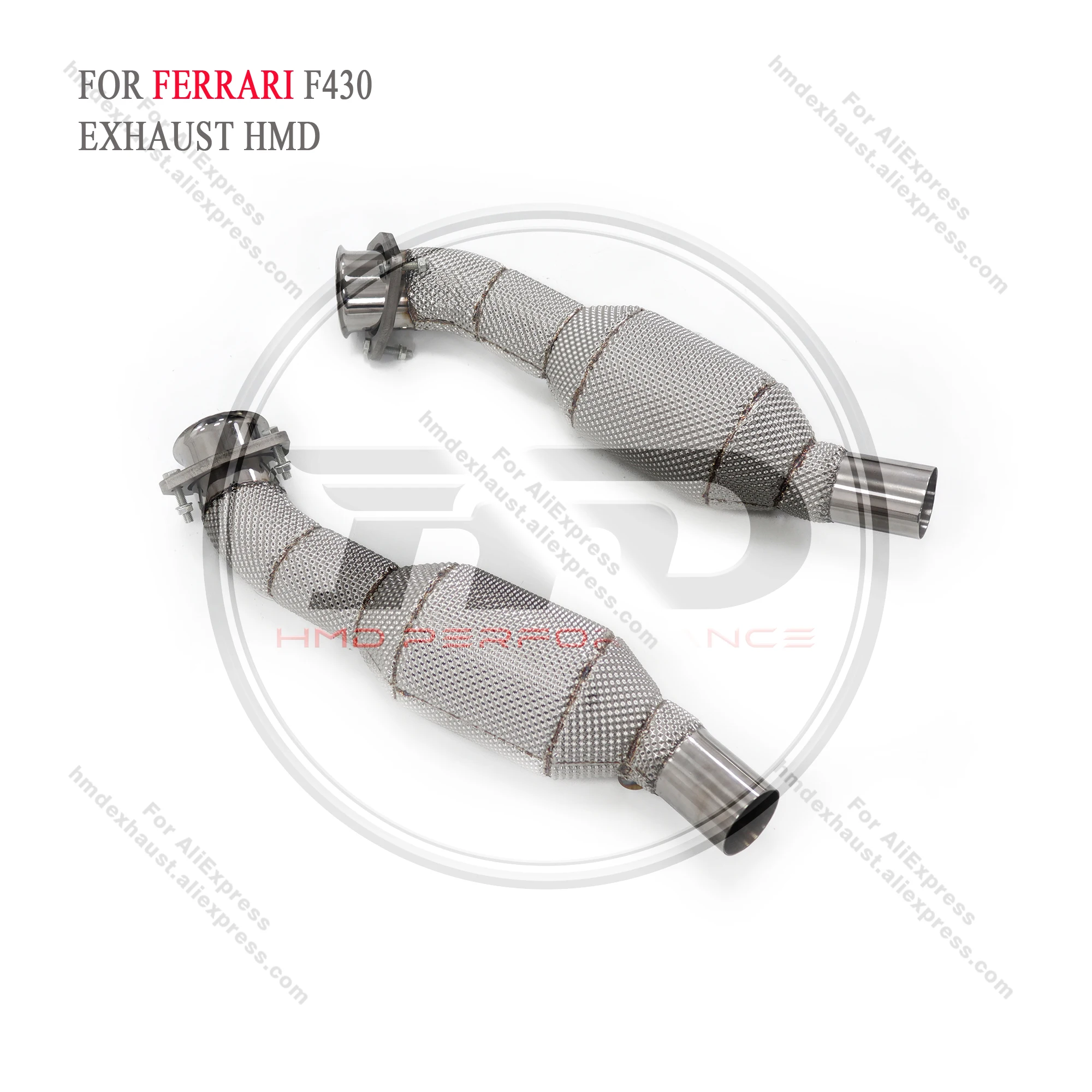 HMD Exhaust Manifold Downpipe for Ferrari F430 Car Accessories With Catalytic Converter Header Without Cat Pipe