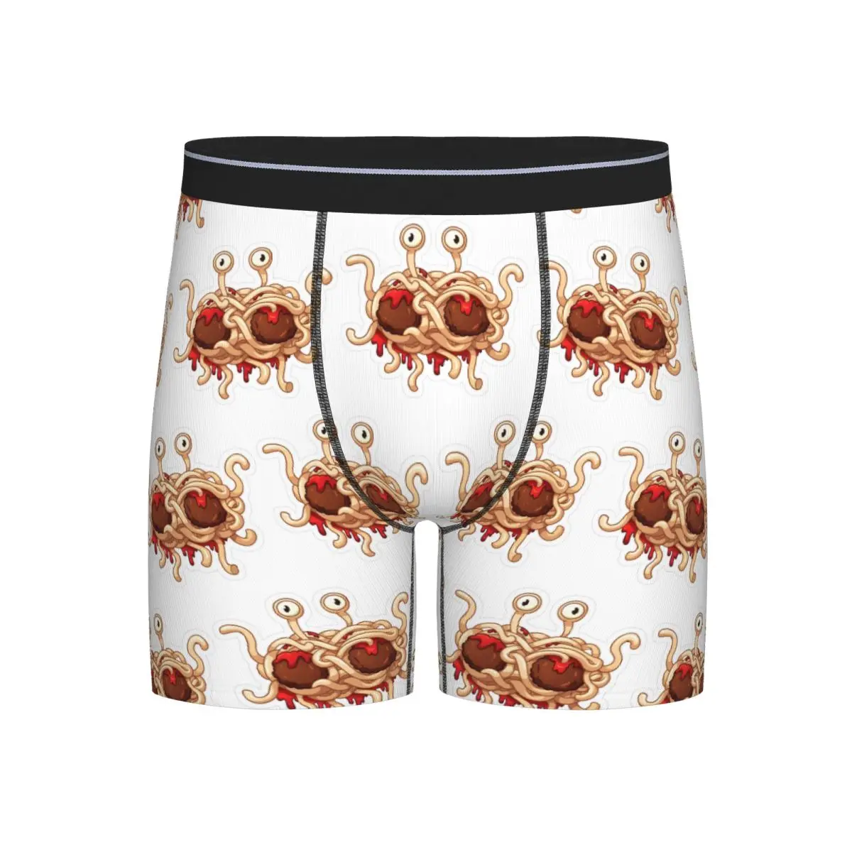

Long Boxer Underpants Shorts The Flying Spaghetti Monster Flying Spaghetti Monsterism FSM Panties Male Underwear for Homme Man