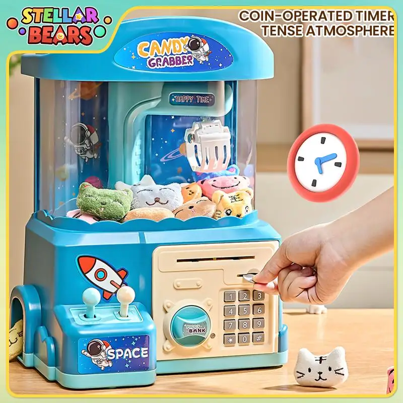 Grote Klauw Machine Vangst Mini Pluche Pop Snoep Kinderen Speelgoed Huis Speelpoppen Klauw Machine Arcade Kraan Spel Speelgoed Nieuwjaar Geschenken