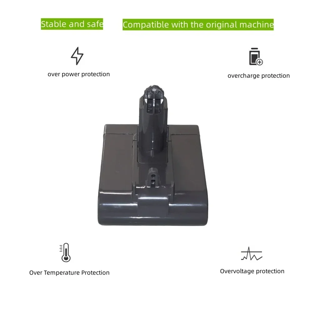 Vacuum Cleaner Battery for Dyson DC34 DC35 Type B Series 22.2V 4000/5000/6000mAh Lithium-Ion