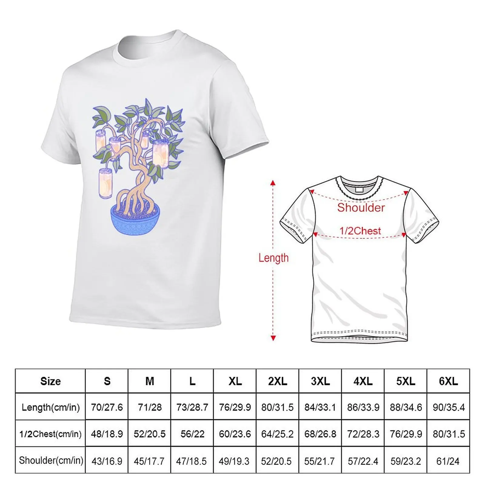Peach Tree T-Shirt cotton tshirt 100% man t shirt graphic funny t shirts dark humor T-shirt
