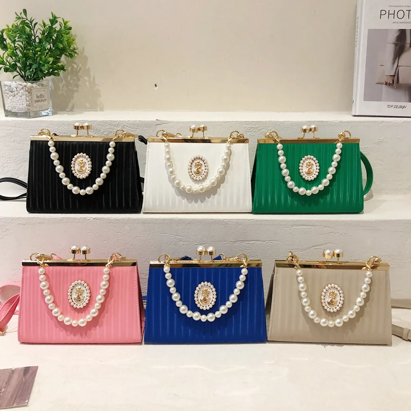 elegant bags for women Wedding evening bag with pearls banquet fashion handbags for women luxury designer lady crossbody bags