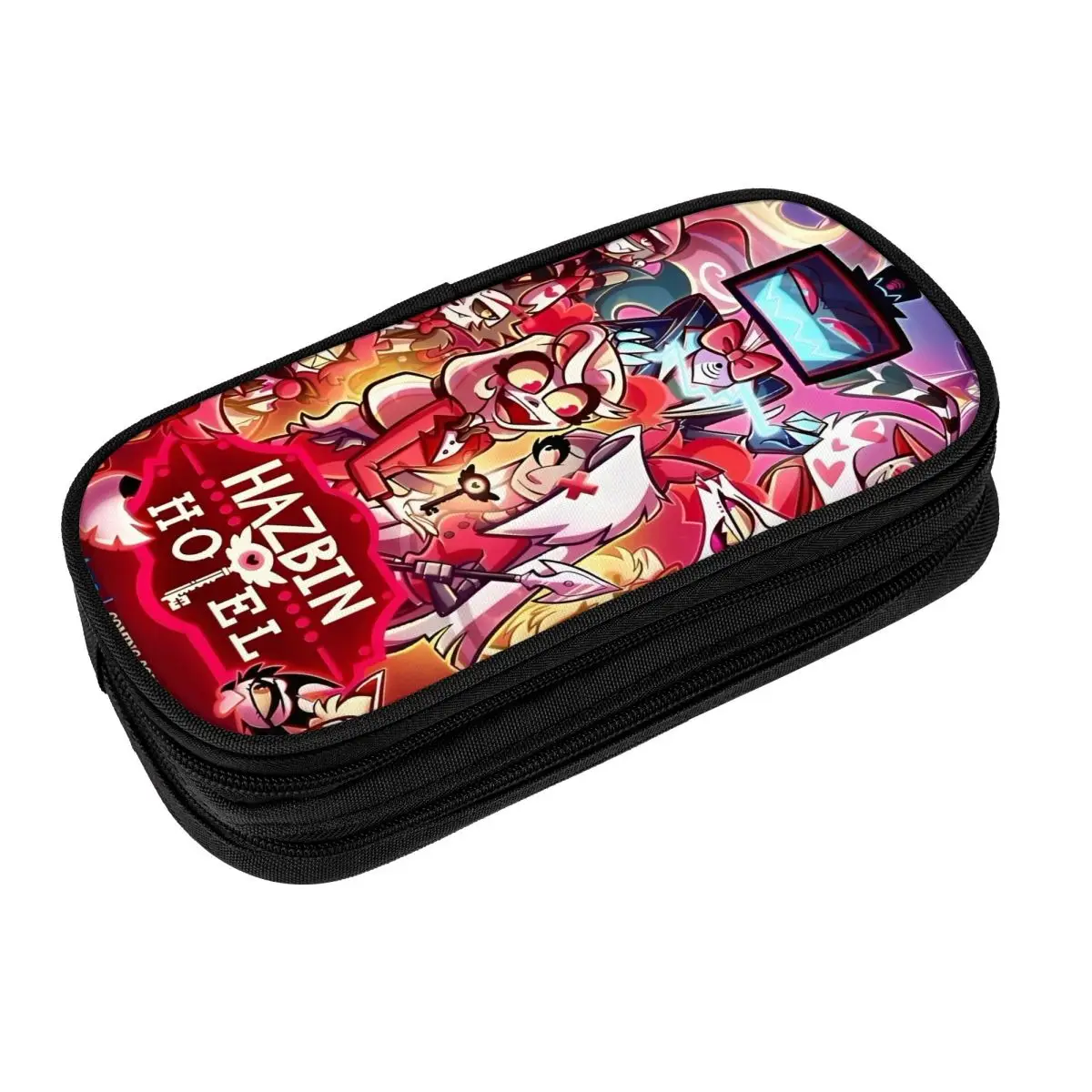 Anime Helluva Boss Pencil Cases Classic Pen Box Pencil Bags Student Big Capacity Students School Gift Pencil Box