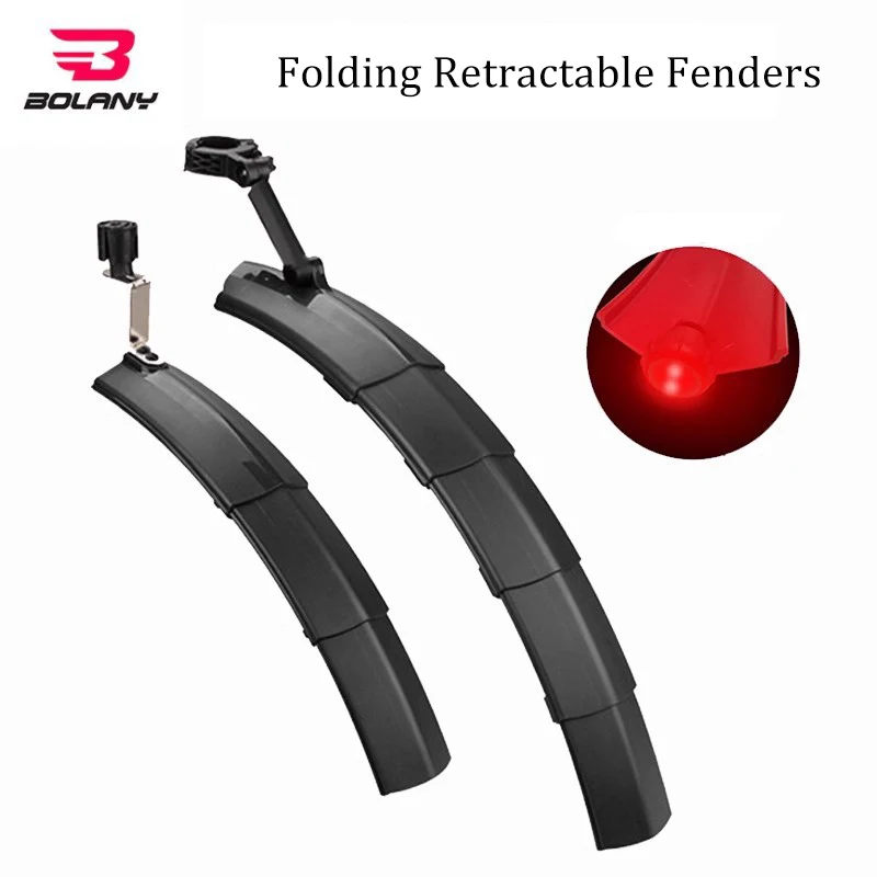 

Bolany MTB Retractable Fender Folding Bike Road Bike Universal Retractable Fender Accessories