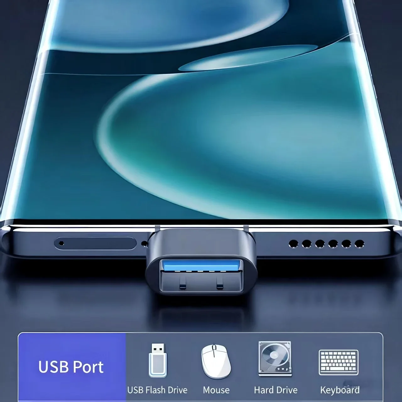 Mini Type-C to USB Adapter USB-C Male OTG A Female Data Connector for MacBook Pro iPad Mini 6/Pro MacBook Air Type-C Devices
