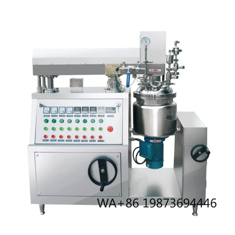 Automatic Lifting Vacuum Emulsifier 5L-50L Small Lab  with Tilt Discharge Function Design