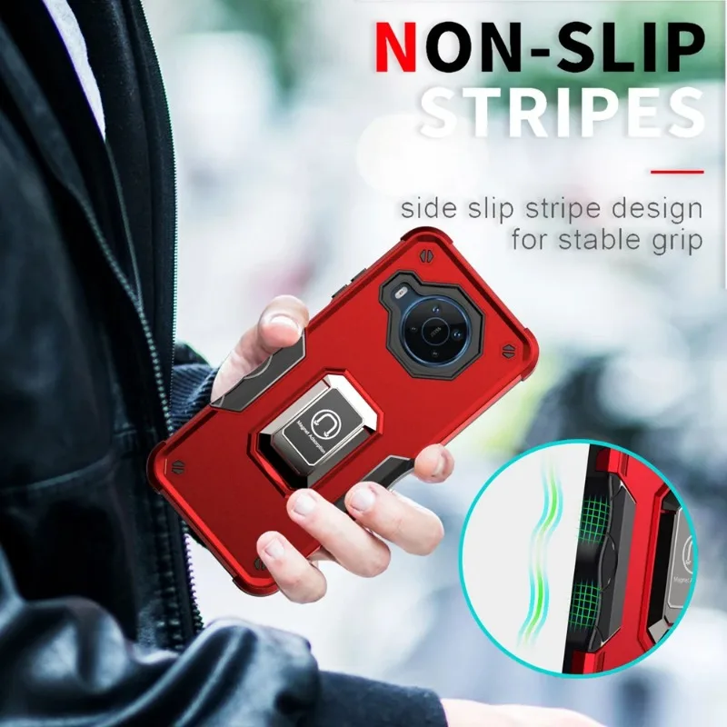 Military Flag Ring Phone Case Suitable for Nokia X100 G400 5G Silicone Shock Protection Case Metal Ring Holder Phone Back Cover