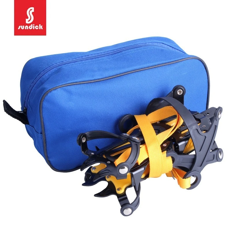 

1Pair Professional Climbing Crampons 10 Studs Anti-Skid Ice Snow Walking Shoes Spike Grip Winter Outdoor Equipment Camping Gear