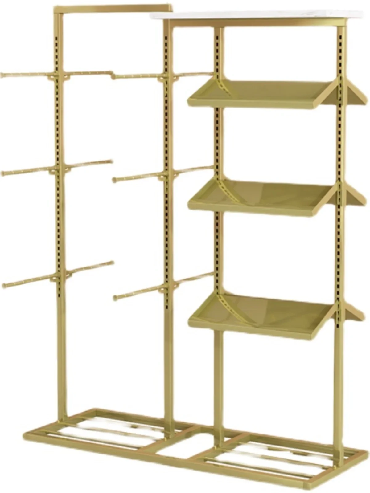 Movable underwear in the island rack underwear adjustment display rack underwear store double-sided hanging floor rack socks