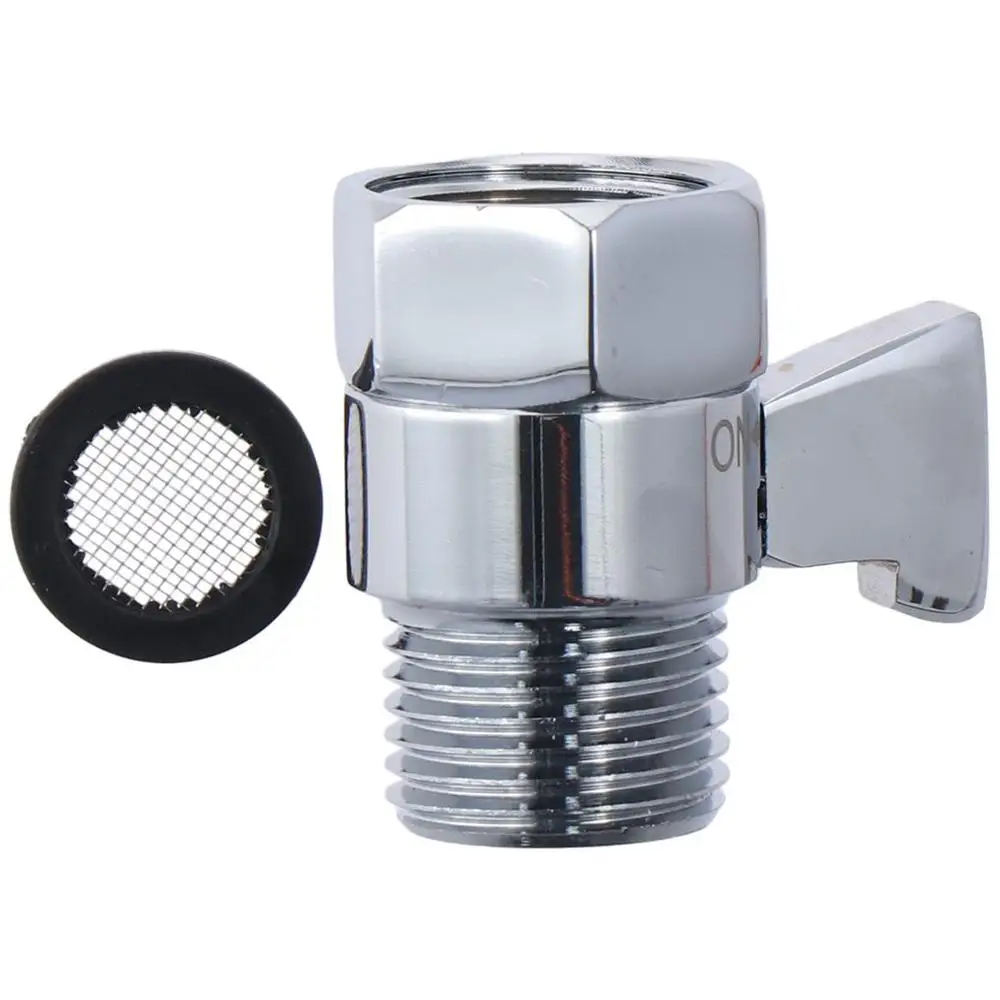 Brass Shower Flow Control Angle Valve Portable Ceramic Silver Water Volume Adjust Device Sprinkler Water Stop Valve Worker