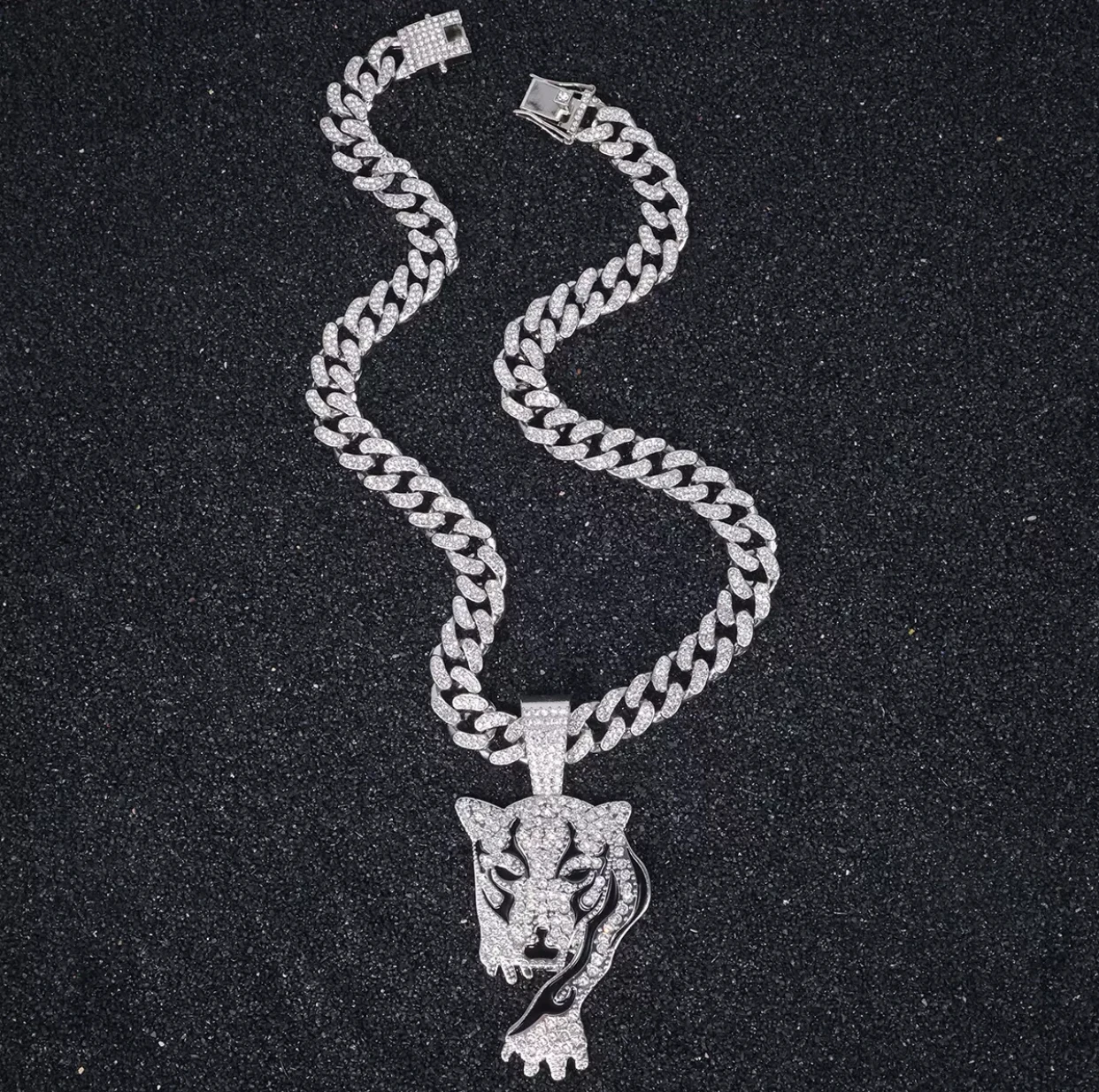 

50cm European and American luxury hot-selling pendant, men's and women's same style, high-end, powerful rap, hip-hop necklace