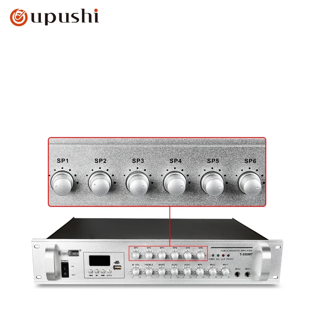 Oupushi T-500MT 500W High performance amplifier With LED display Full digital amplifier