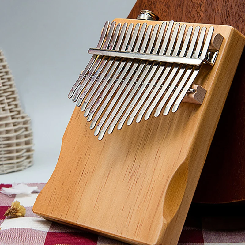 1 قطعة كاليمبا الخشبية المحمولة الأطفال بداية الممارسة بسيطة 17 لهجة الإبهام البيانو شفاء أدوات لوحة المفاتيح الموسيقية