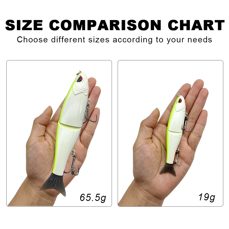 LUHANGT Señuelo de Pesca Balam Madness Swimbait, Cebo Grande para Pesca en el Mar, Señuelo Duro, Señuelos Articulados Gigantes, Leurre Balam 115mm/180mm