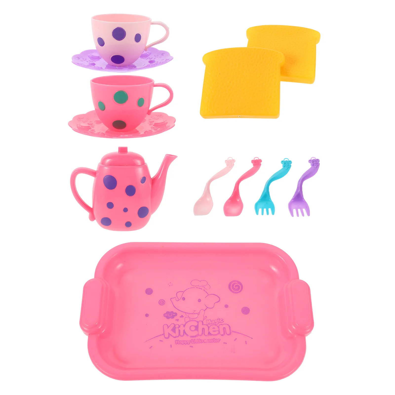 1Set Kids Kitchen Playset Pretend Play Cooking Set for Children Includes Realistic Kitchen Utensils for Interactive Educational