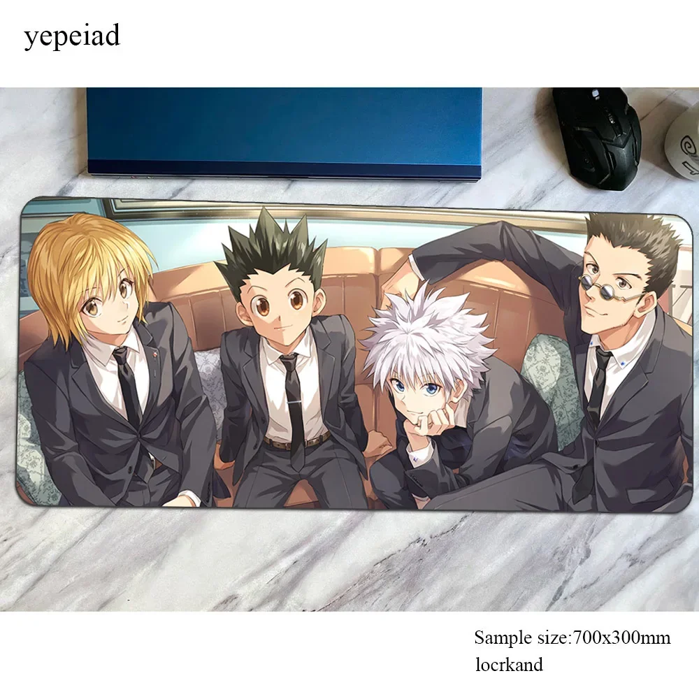 hunter x hunter mouse pad 800x300x3mm Computer mat hot sales gaming mousepad large cute padmouse keyboard games pc gamer desk