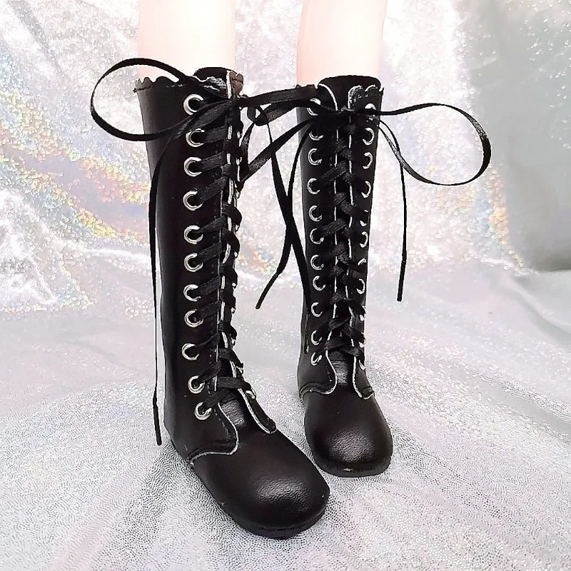 1/3 BJD Doll PU Scarpe in pelle 60cm Doll Stivali lunghi al ginocchio Tacco alto Scarpe da principessa Accessori per bambole Giocattoli per ragazze Regalo di compleanno