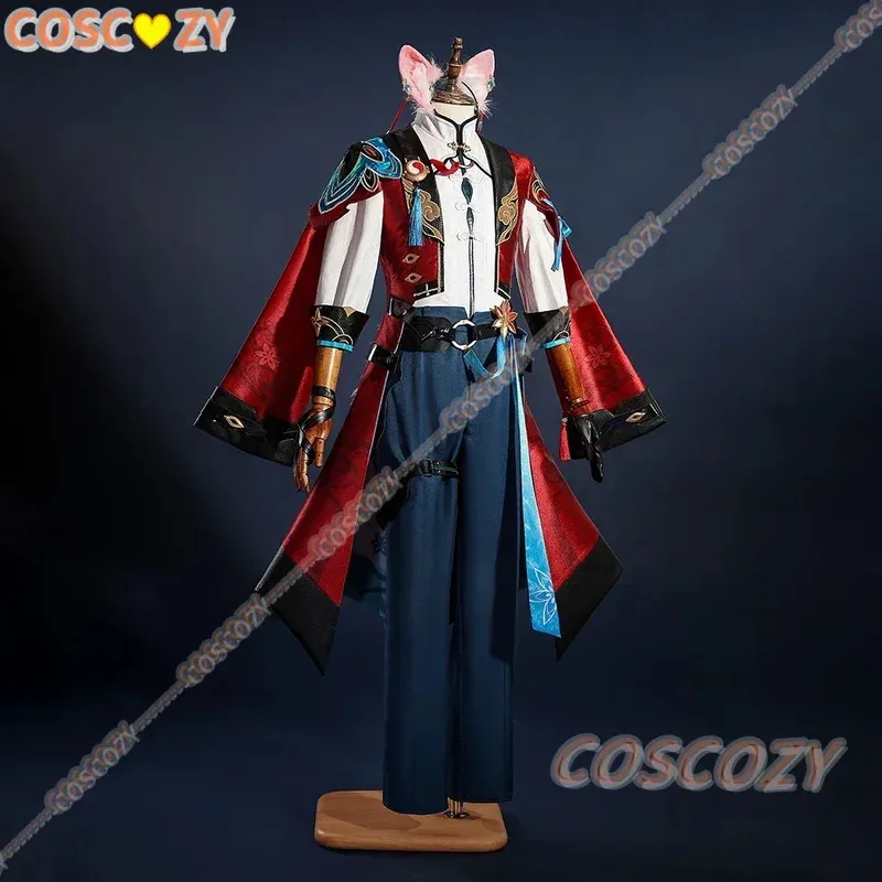 qq681Jiaoqiu Gioco Honkai Star Rail Jiaoqiu Costume Cosplay Coda Parrucca Gioco di ruolo Festa di Carnevale Comic Con Animazione Prop Su