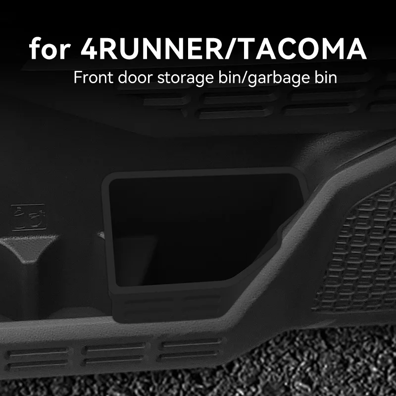 Suitable for 2025-2026 Toyota 4Runner/Tacoma TACOMA car door silicone trash bin storage box