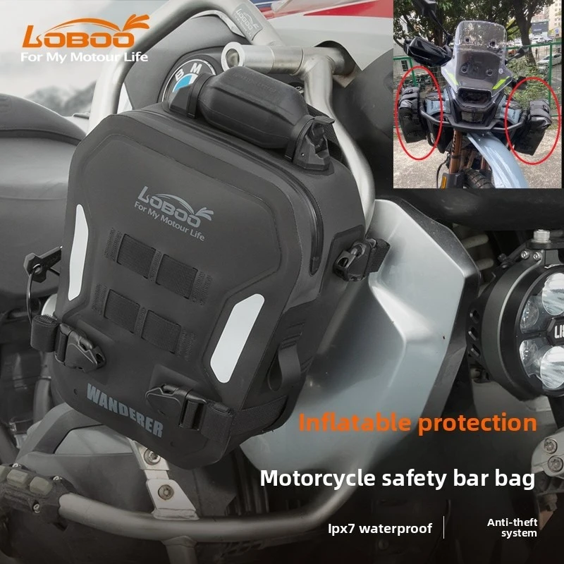 

Мотоциклетная сумка LOBOO, быстросъемная водонепроницаемая многофункциональная боковая сумка для туризма