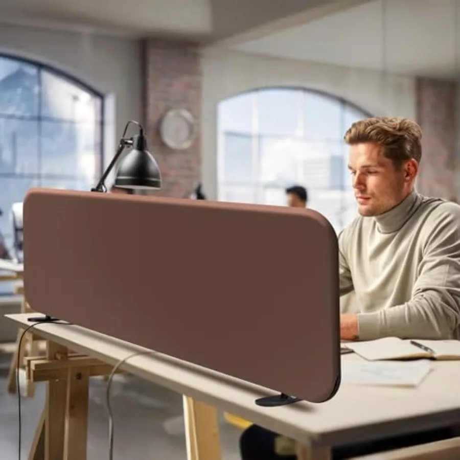 

Передвижные офисные перегородки для рабочего места: защита от посторонних глаз для студентов, офиса, дома, магазина, устойчивые к царапинам, 48x18 дюймов