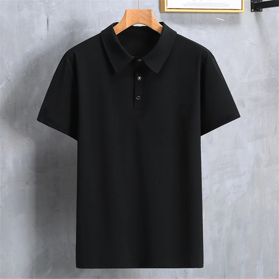 10 XL 11XL Plus Size Polo Shirt Summer Short Sleeve Polo Shirts Men Fashion Casual Deer Pattern Shirts Male Summer Tops 10XL