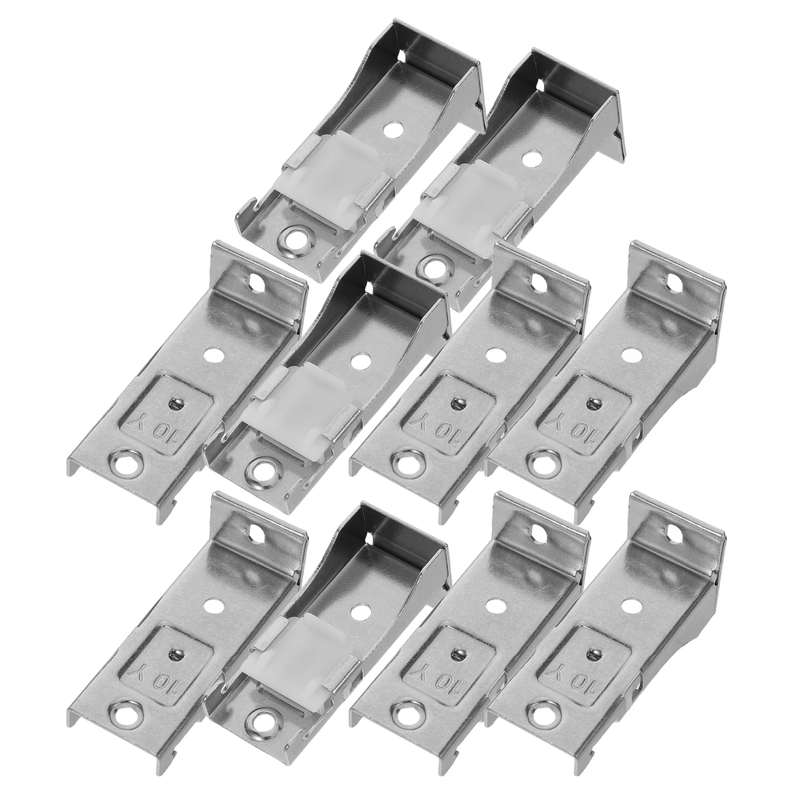 10 قطعة الستار الثقيلة تصاعد قوس الفولاذ المقاوم للصدأ ل الأسطوانة الظل العمودي أعمى الستائر المسار تركيب السقف #6