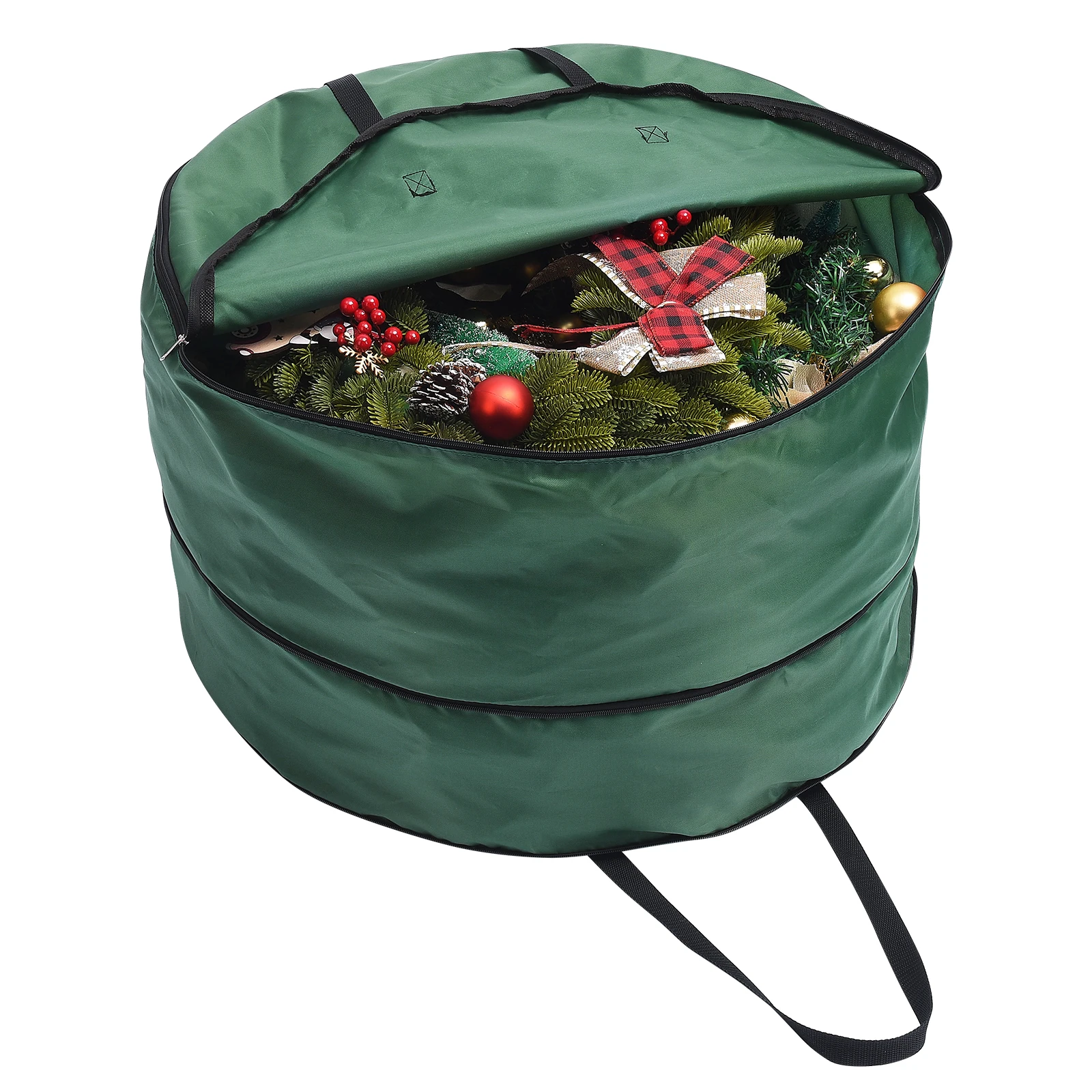 

Christmas Wreath Storage Bag Holiday Wreaths Garland Container Waterproof Dust Proof Durable Cover Home Storage Bags