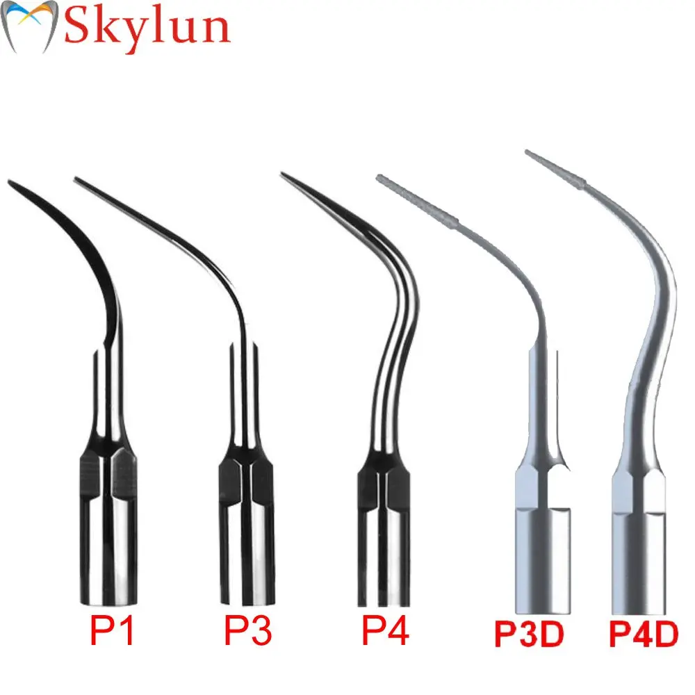 

Oling 5PCS Dental Ultrasonic Perio Scaler Tips P1 P3 P4 P3D P4D P2L P2R P2LD P2RD Scaling Tips Fit EMS & Woodpecker Type