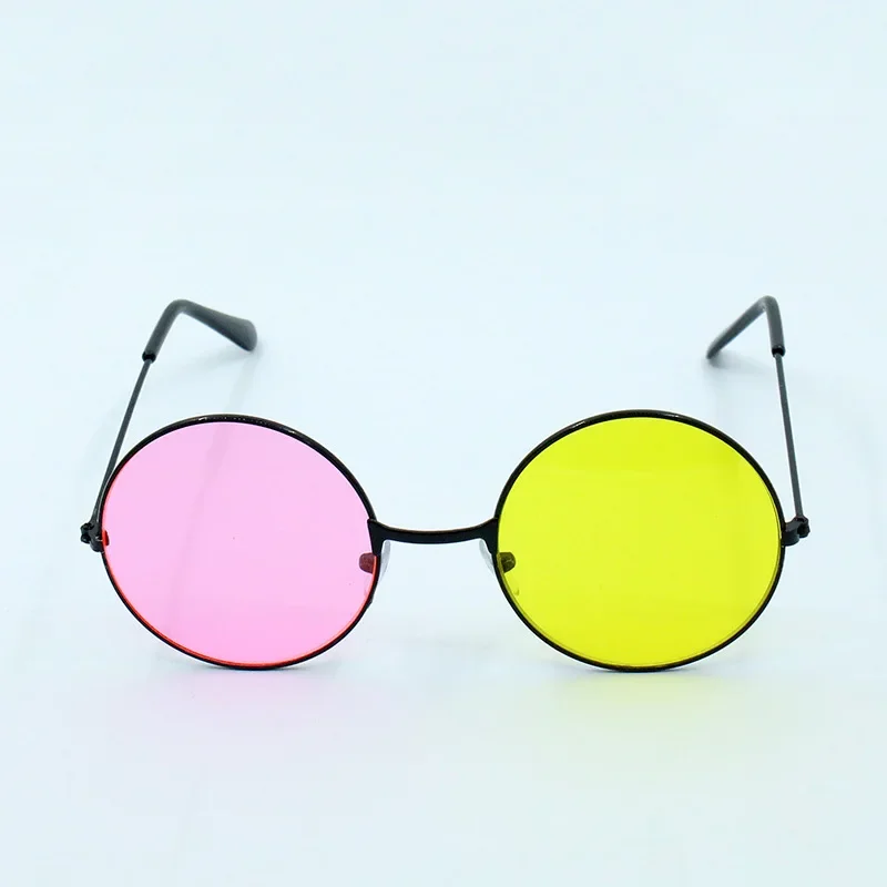 Cosplay Men Spamton Glasses Boss Spamton Cosplay  Mixed Color Sunglasses Cos Prop Round Frame Sunglasses Halloween Prop