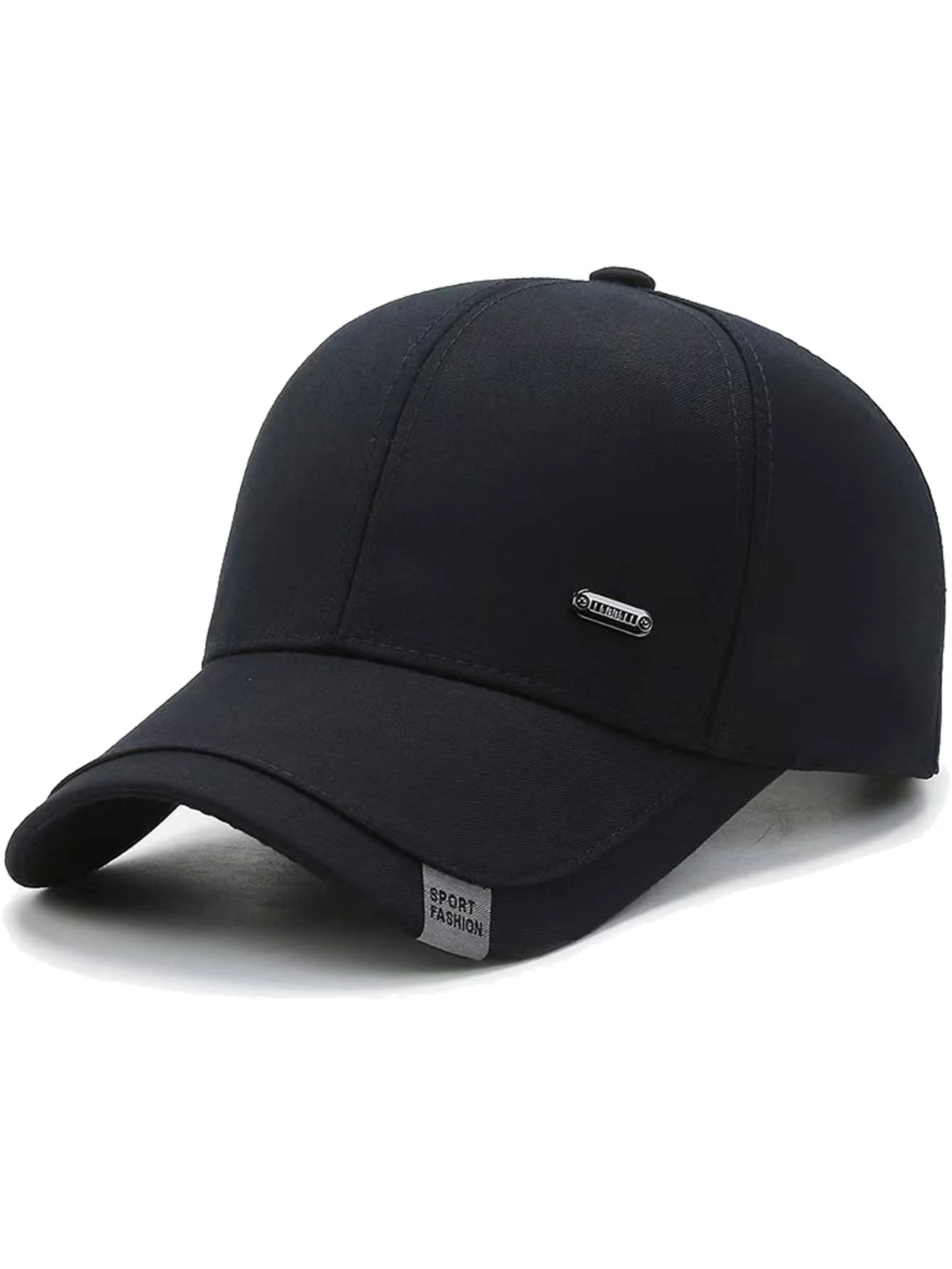Einfarbige Baseballkappe, Unisex, genähtes Design, Trucker-Mütze, modischer, lässiger, einfacher Sonnenhut, geeignet als Geschenk für Papa/Mama – Detail 5