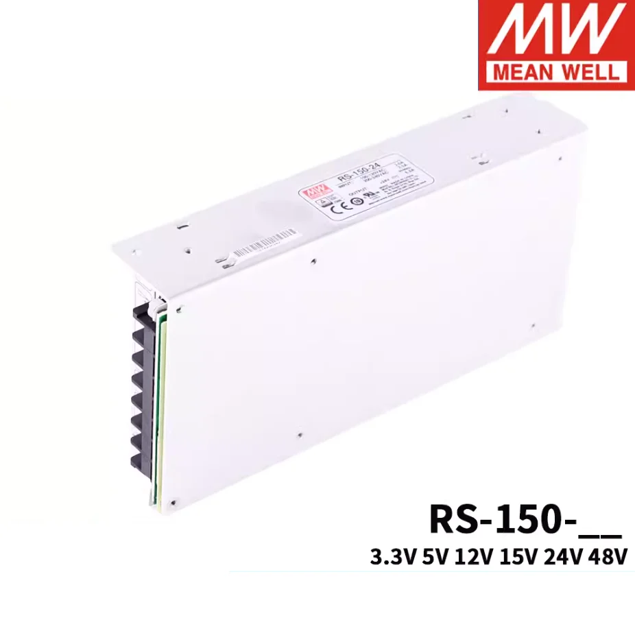 Original Mean Well Brand RS-35 RS-50 RS-75 RS-100 RS-150 Series 3.3V 5V 12V 15V 24V 48V Switching Power Supply