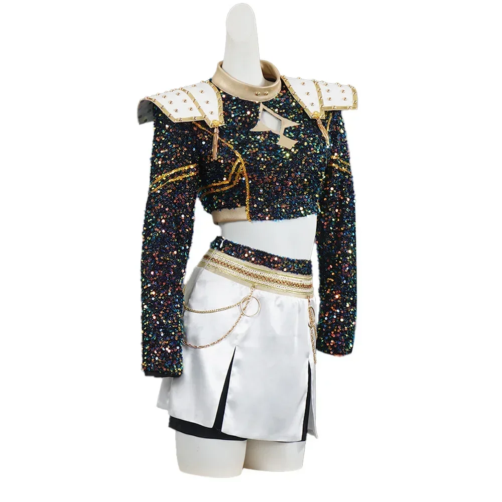 women-shinny-cosplay-costume-set-wig-kids-girls-cos-outfits-halloween-party-props