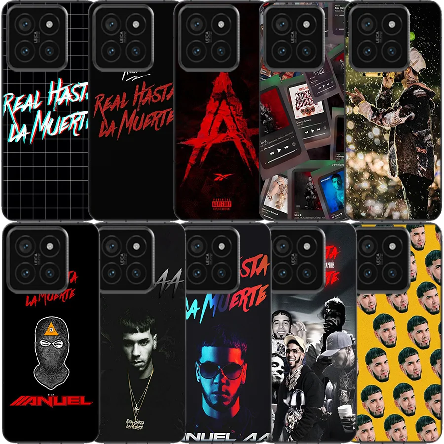 Anuel AA Real H-Hasta La M-Muerte Clear Phone Case For Xiaomi Poco X6 X5 Pro X4 X3 NFC F4 GT F6 F5 F3 M5 M5S M4 M3 Pro F2 F1 TPU