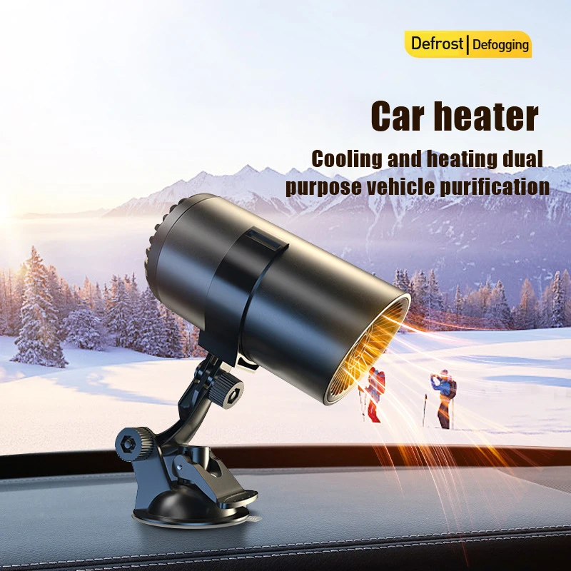 

12V Car Heater Cup Shape Auto Warm Air Blower Electric Fan Portable Windshield Defogging Demister Defroster